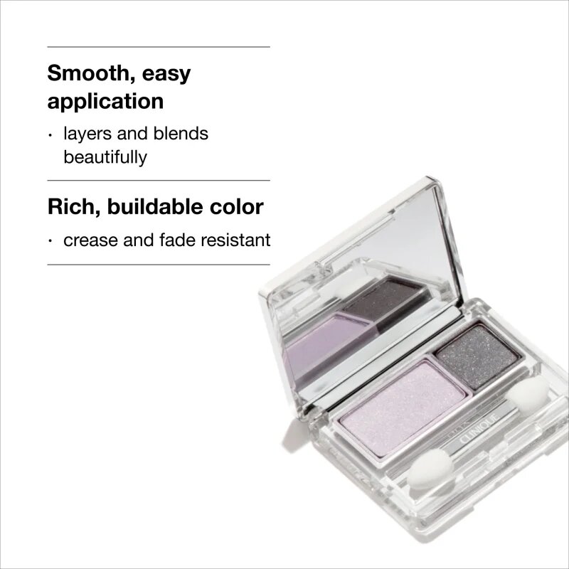 Clinique All About Shadow™ Duo duo senčila za oči odtenek Seashell Pink/Fawn Satin 1.7 g