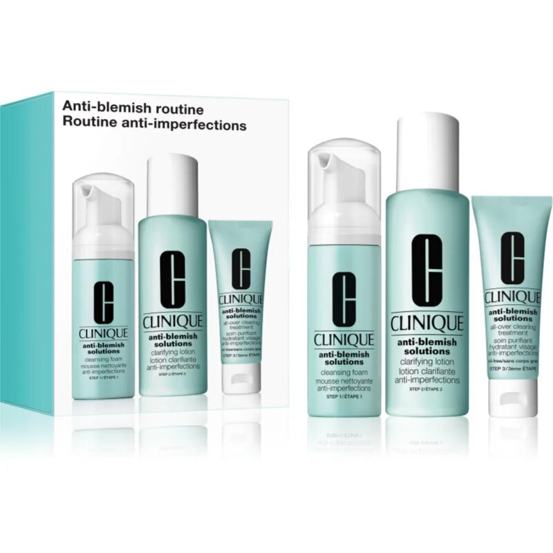 Clinique Anti-Blemish Solutions™ Routine darilni set za problematično kožo akne