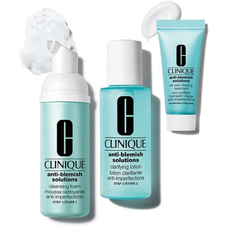 Clinique Anti-Blemish Solutions™ Routine darilni set za problematično kožo akne