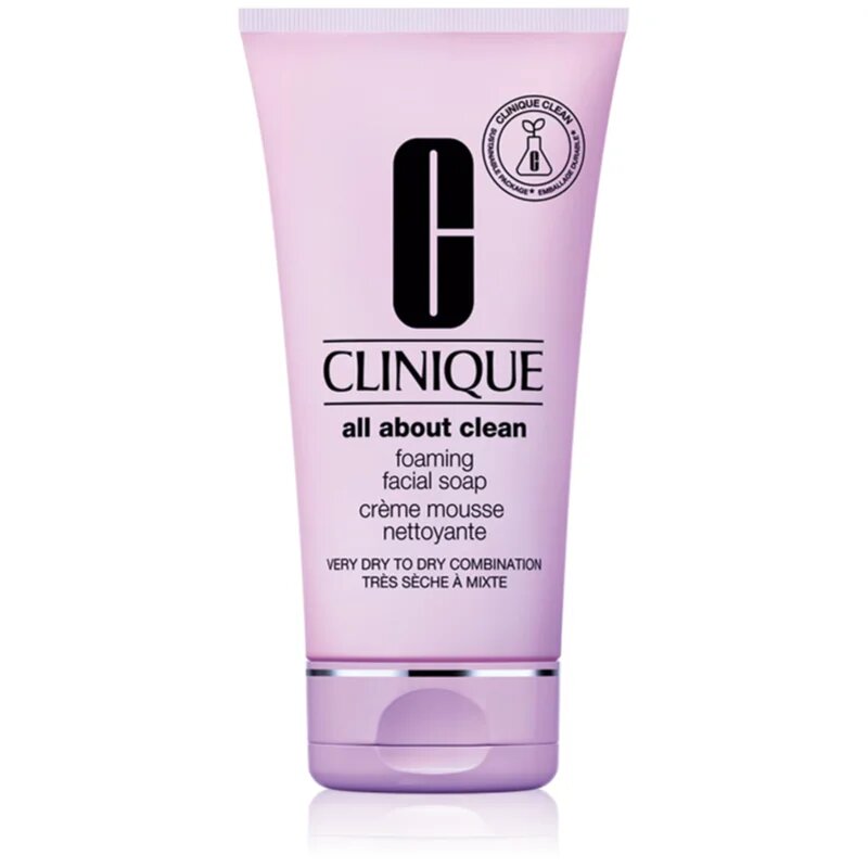 Clinique Foaming Sonic Facial Soap kremasto penasto milo za suho in mešano kožo 150 ml