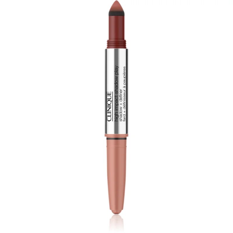 Clinique High Impact™ Shadow Play senčila za oči v svičniku duo odtenek Strawberry + Chocolate 1.9 g