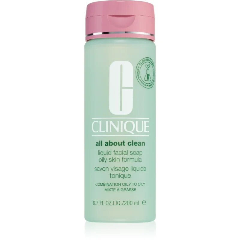 Clinique Liquid Facial Soap Oily Skin Formula tekoče milo za mastno in mešano kožo 200 ml