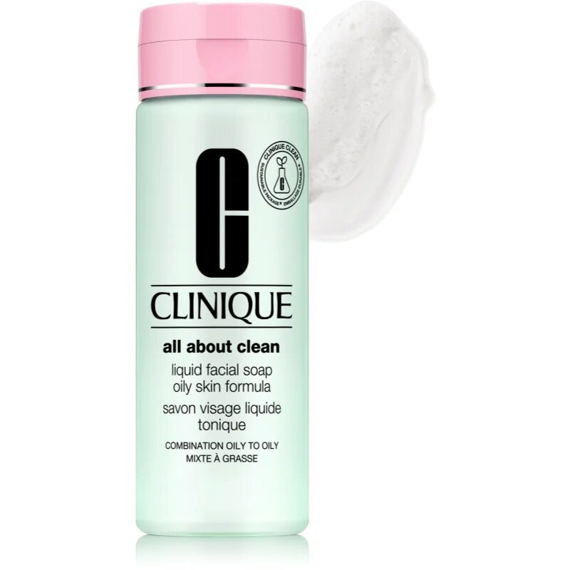 Clinique Liquid Facial Soap Oily Skin Formula tekoče milo za mastno in mešano kožo 200 ml