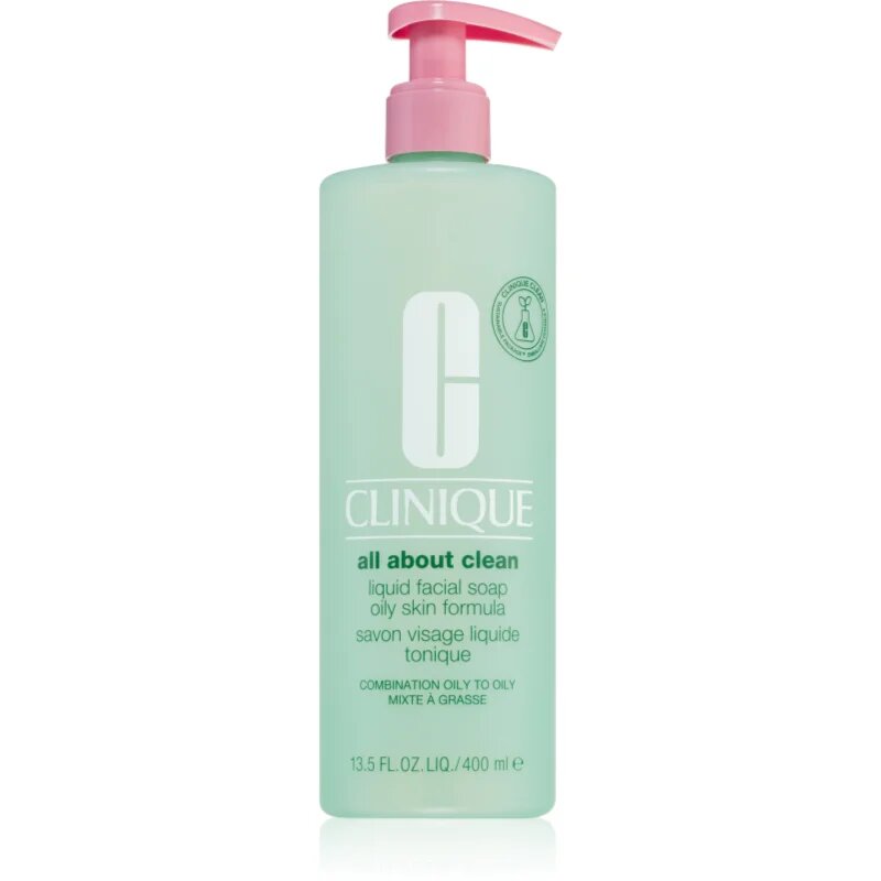Clinique Liquid Facial Soap Oily Skin Formula tekoče milo za mastno in mešano kožo 400 ml