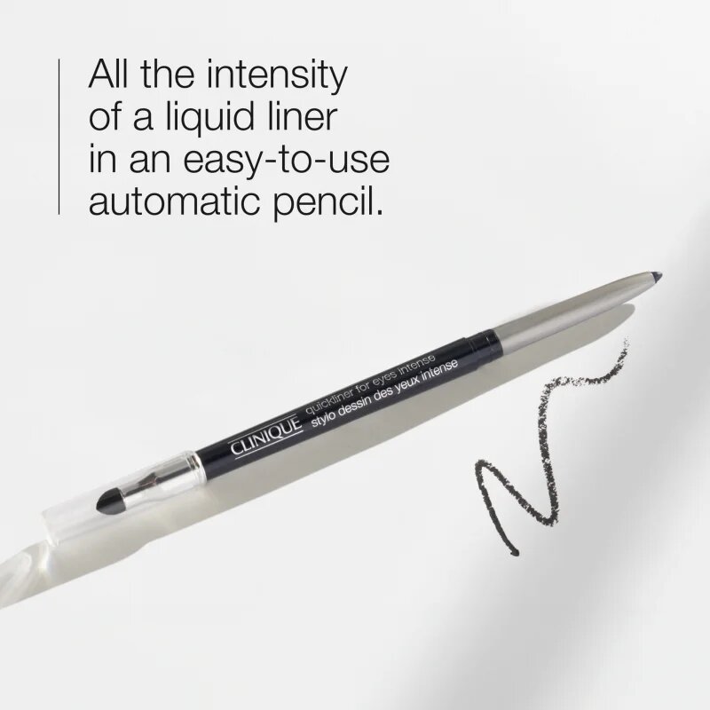 Clinique Quickliner™ for Eyes Intense svinčnik za oči z intenzivno barvo odtenek 05 Intense Charcoal 0.25 g