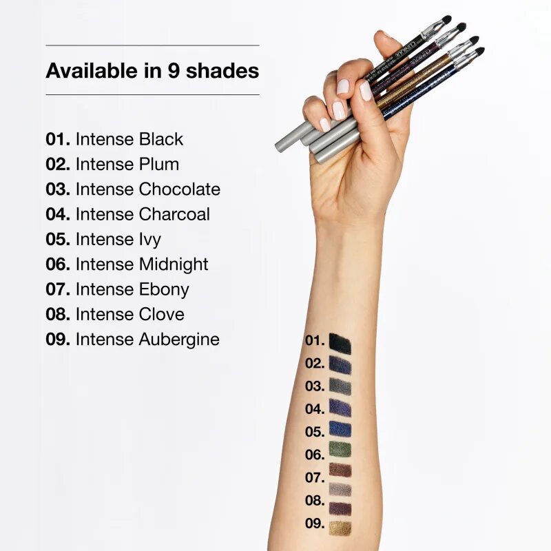 Clinique Quickliner™ for Eyes Intense svinčnik za oči z intenzivno barvo odtenek 09 Intense Ebony 0.25 g