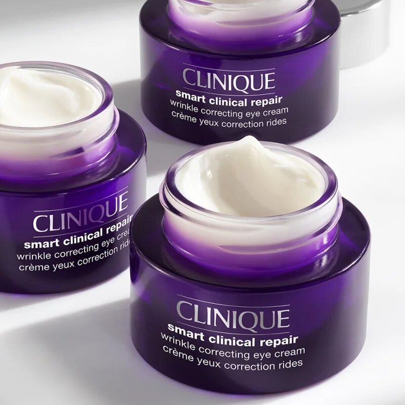 Clinique Smart Clinical™ Repair Wrinkle Correcting Eye Cream krema za predel okoli oči za zapolnitev in korekcijo gub 15 ml
