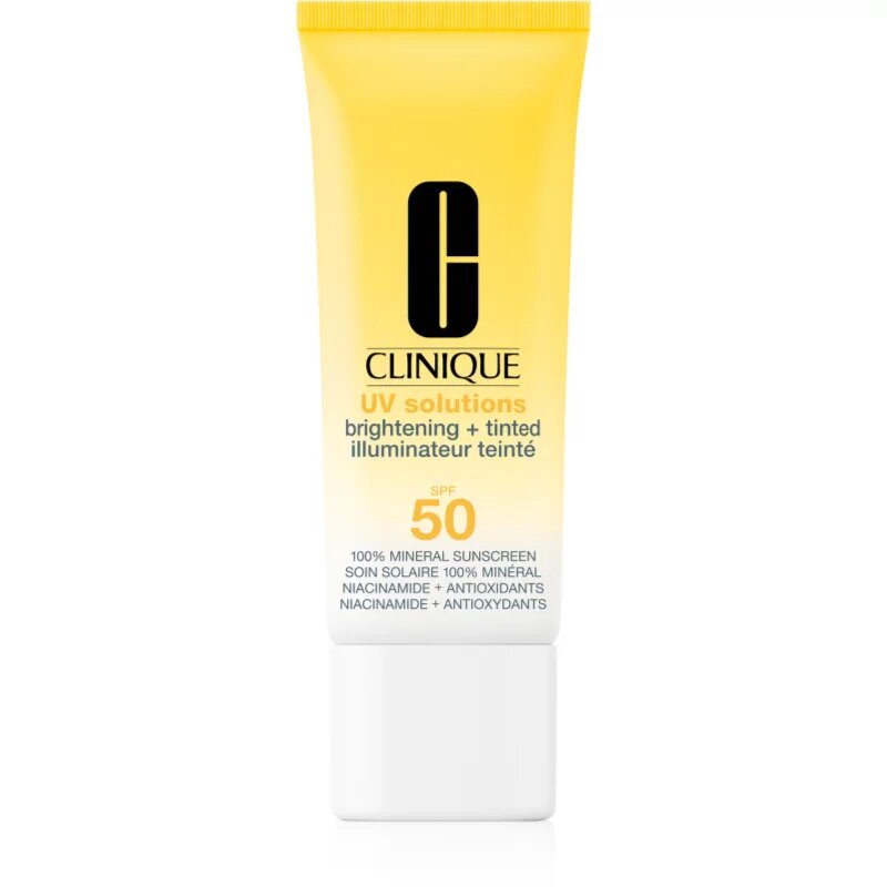 Clinique Sun UV Solutions Brightening Tinted Sunscream SPF50 posvetlitvena tonirana krema odtenek Medium Deep 40 ml