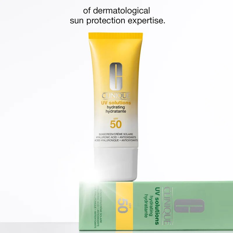 Clinique Sun UV Solutions Hydrating Sunscream SPF 50 krema za sončenje za obraz vlažilna 40 ml