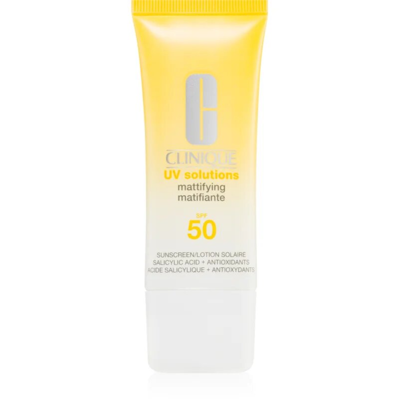 Clinique Sun UV Solutions Mattifying Sunscreen SPF 50 krema za sončenje za obraz z mat učinkom 40 ml