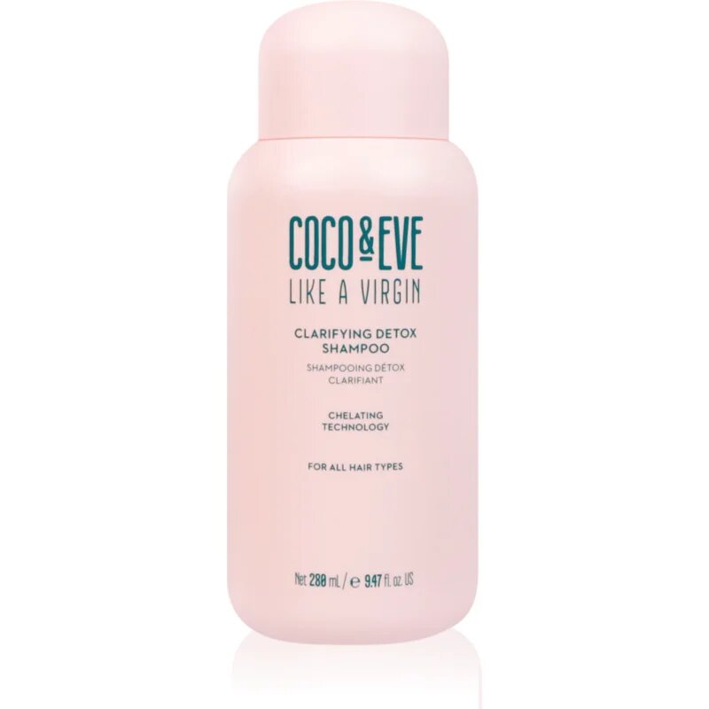 Coco & Eve Like A Virgin Clarifying Detox Shampoo globinsko čistilni šampon z razstrupljevalnim učinkom 280 ml