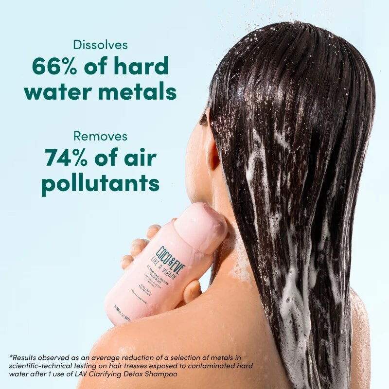 Coco & Eve Like A Virgin Clarifying Detox Shampoo globinsko čistilni šampon z razstrupljevalnim učinkom 280 ml