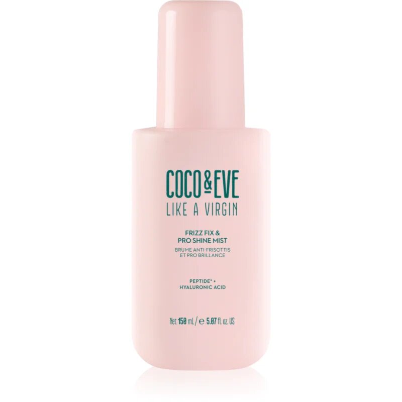 Coco & Eve Like A Virgin Frizz Fix & Pro Shine Mist pršilo proti nastanku krepastih las za sijaj in mehkobo las 150 ml
