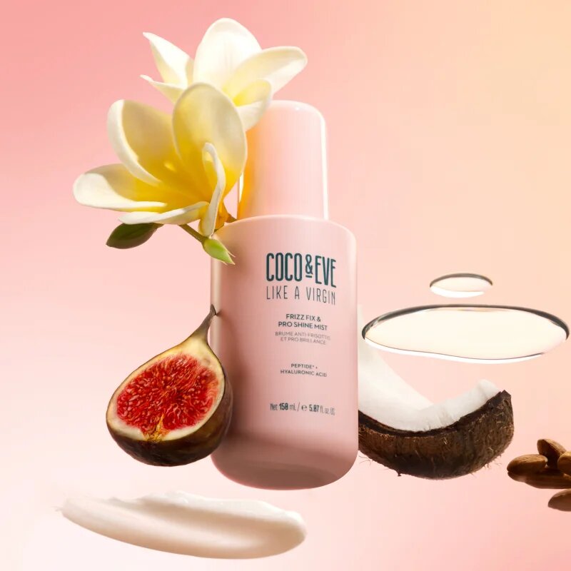 Coco & Eve Like A Virgin Frizz Fix & Pro Shine Mist pršilo proti nastanku krepastih las za sijaj in mehkobo las 150 ml