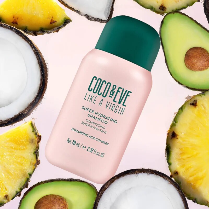 Coco & Eve Like A Virgin Super Hydrating Shampoo vlažilni šampon za sijaj in mehkobo las 70 ml
