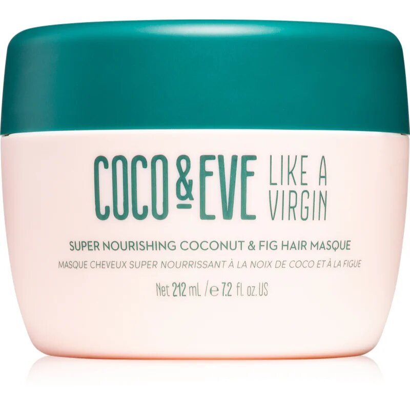 Coco & Eve Like A Virgin Super Nourishing Coconut & Fig Hair Masque globinsko hranilna maska za sijaj in mehkobo las 212 ml