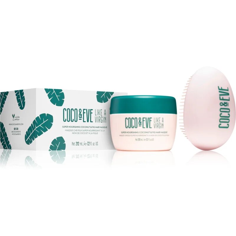 Coco & Eve Like A Virgin Super Nourishing Coconut & Fig Hair Masque set za popoln videz las