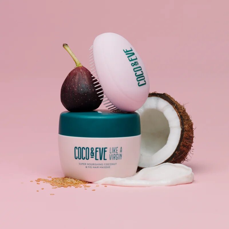 Coco & Eve Like A Virgin Super Nourishing Coconut & Fig Hair Masque set za popoln videz las