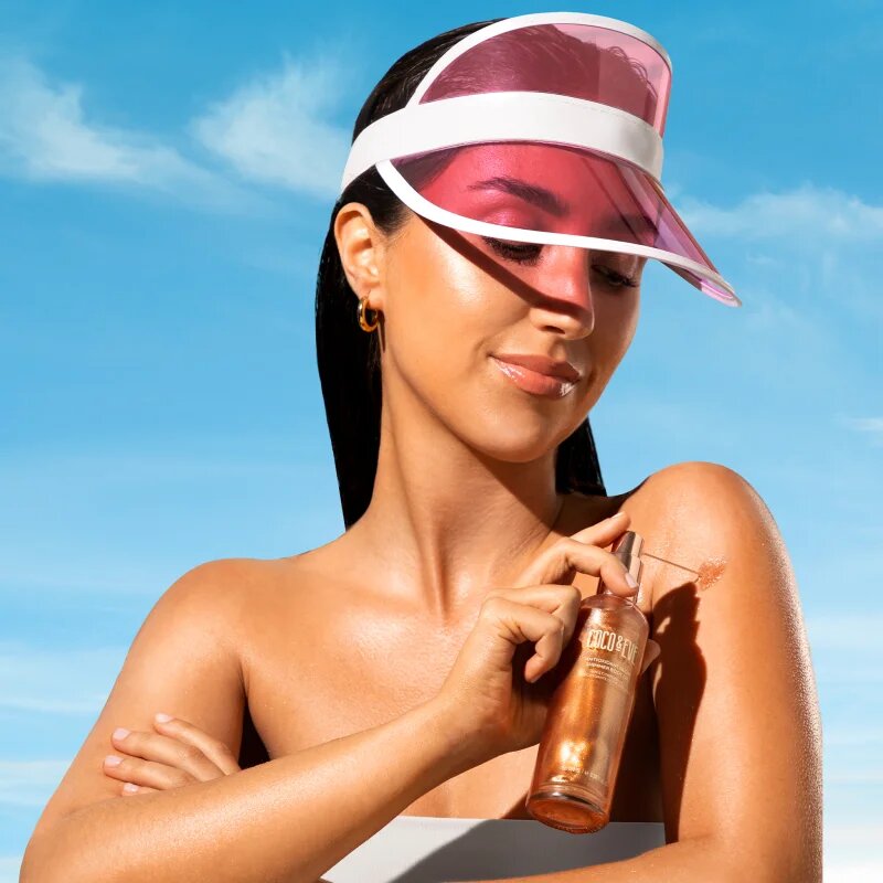 Coco & Eve Sunny Honey Antioxidant Glow Shimmer Body Oil posvetlitveno olje za telo 100 ml