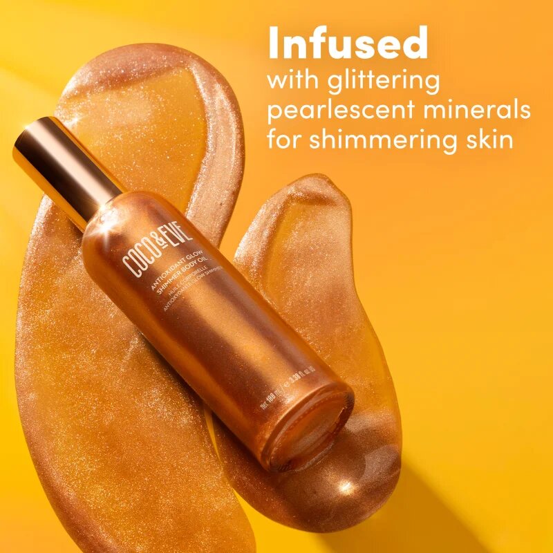 Coco & Eve Sunny Honey Antioxidant Glow Shimmer Body Oil posvetlitveno olje za telo 100 ml