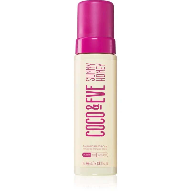 Coco & Eve Sunny Honey Bali Bronzing Foam samoporjavitvena pena Medium 200 ml