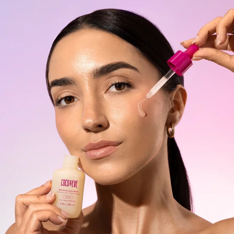 Coco & Eve Sunny Honey Bronzing Face Drops samoporjavitvene kapljice za obraz Dark Tan (new) 30 ml