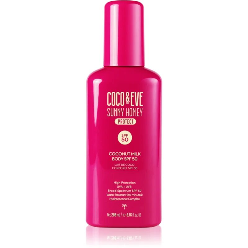 Coco & Eve Sunny Honey Coconut Milk Body SPF50 losjon za sončenje SPF 50 200 ml