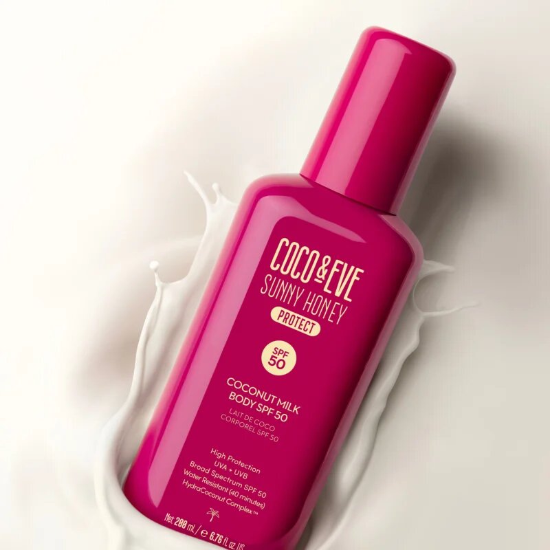 Coco & Eve Sunny Honey Coconut Milk Body SPF50 losjon za sončenje SPF 50 200 ml