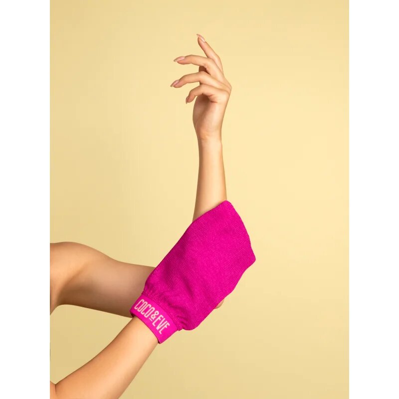 Coco & Eve Sunny Honey Express Exfoliating Mitt rokavica za piling 1 kos