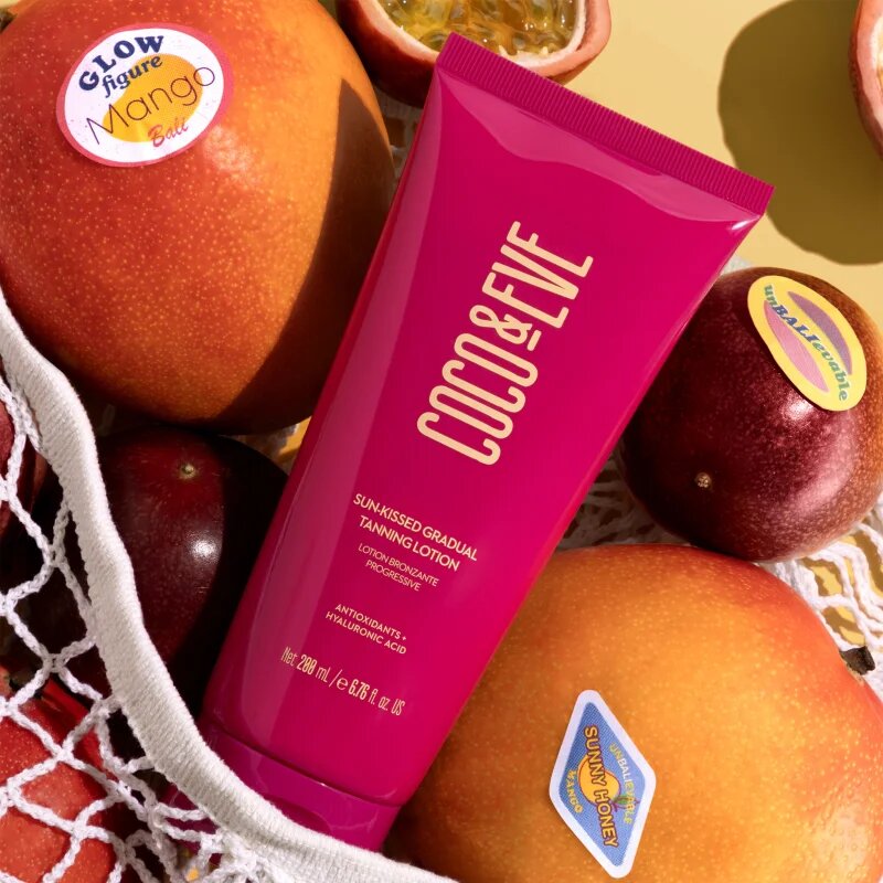 Coco & Eve Sunny Honey Sun-kissed Gradual Tanning Lotion samoporjavitveni losjon za postopno porjavitev z vonjem Coco-Mango 200 ml