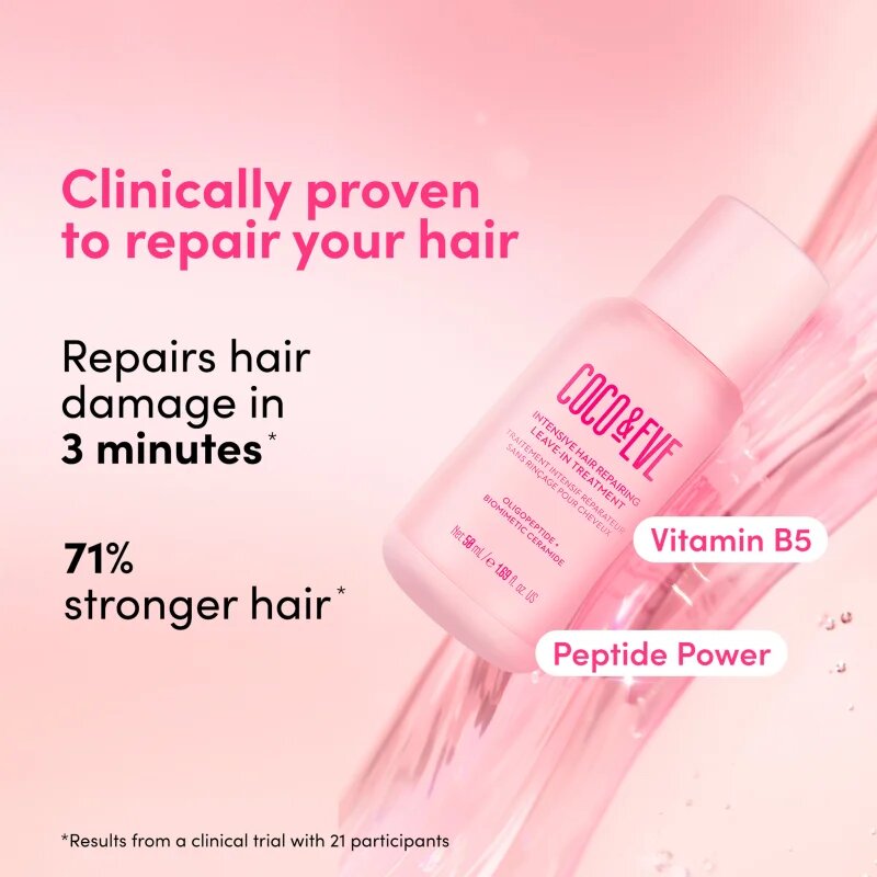 Coco & Eve Sweet Repair Intensive Hair Repairing Leave-in Treatment regeneracijski balzam brez spiranja za poškodovane in barvane lase 50 ml