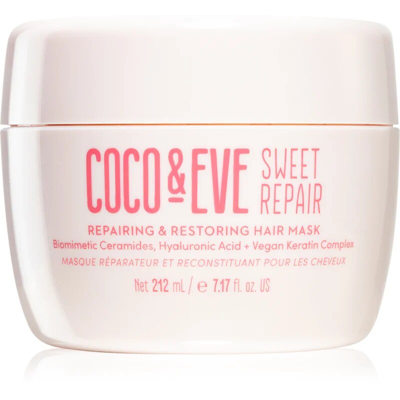 Coco & Eve Sweet Repair Repairing & Restoring Hair Mask intenzivna maska za krepitev in sijaj las 212 ml