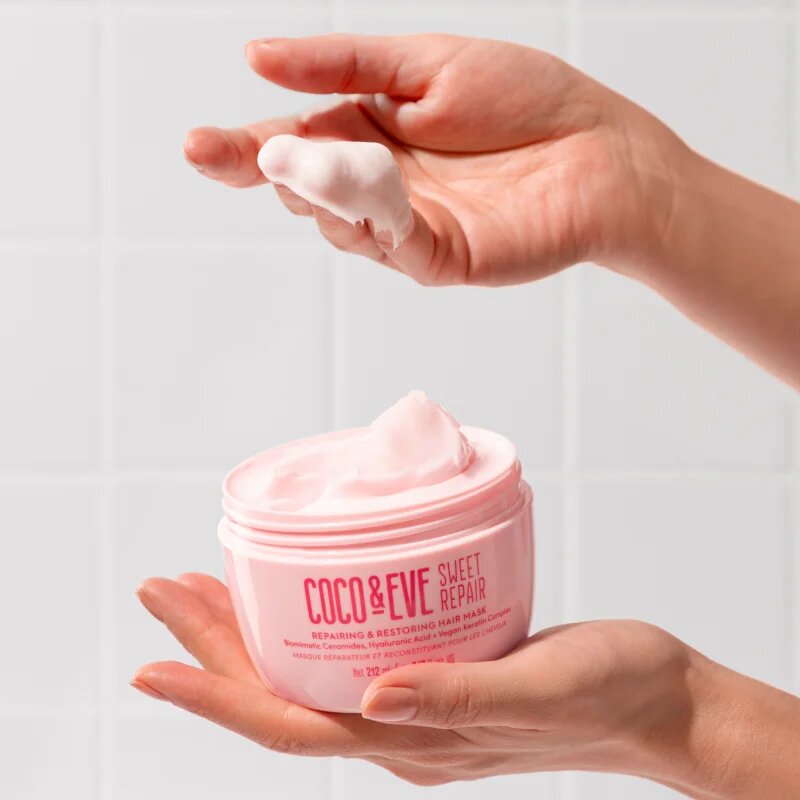 Coco & Eve Sweet Repair Repairing & Restoring Hair Mask intenzivna maska za krepitev in sijaj las 212 ml