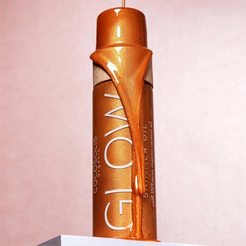 COCOSOLIS GLOW posvetlitveno olje z bleščicami z vonjem Cookies 100 ml