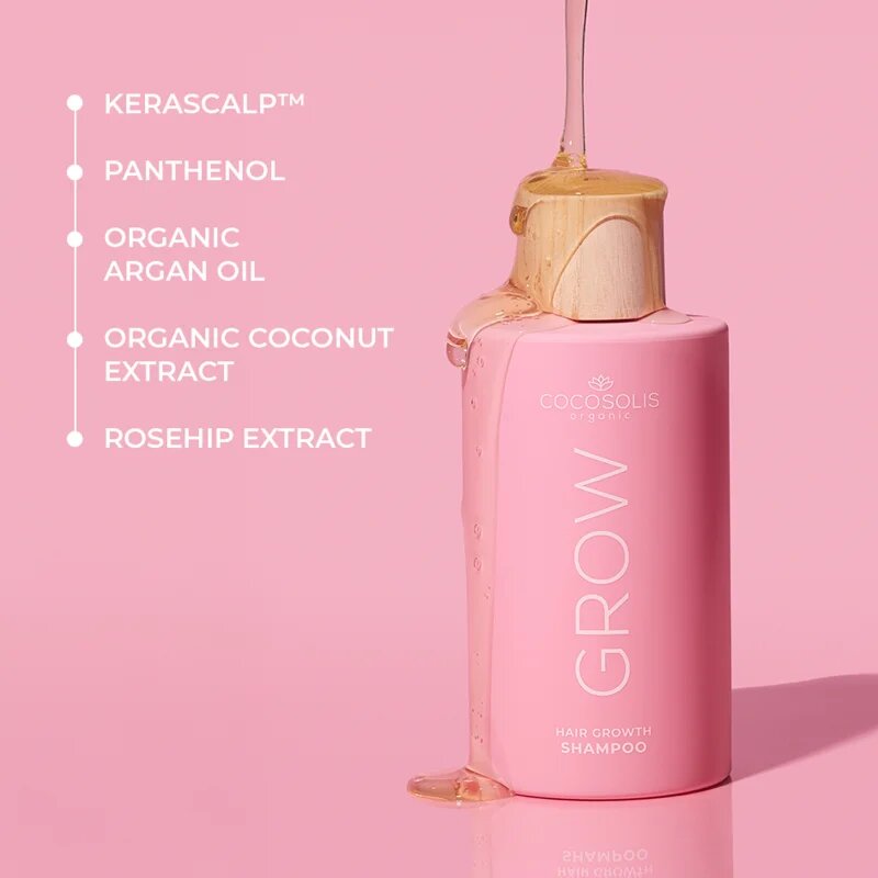 COCOSOLIS GROW šampon za okrepitev in rast las 250 ml