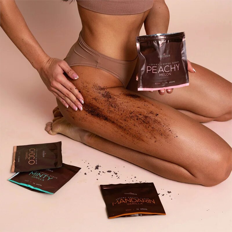 COCOSOLIS Luxury Coffee Scrub Box set za nežno in gladko kožo
