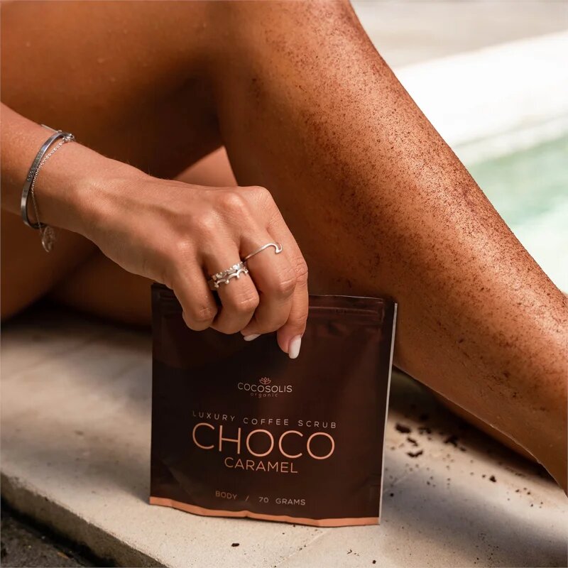 COCOSOLIS Luxury Coffee Scrub Box set za nežno in gladko kožo