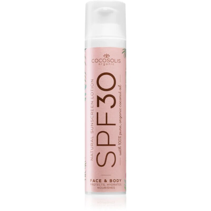 COCOSOLIS Natural Sunscreen Lotion zaščitna krema za sončenje SPF 30 100 ml