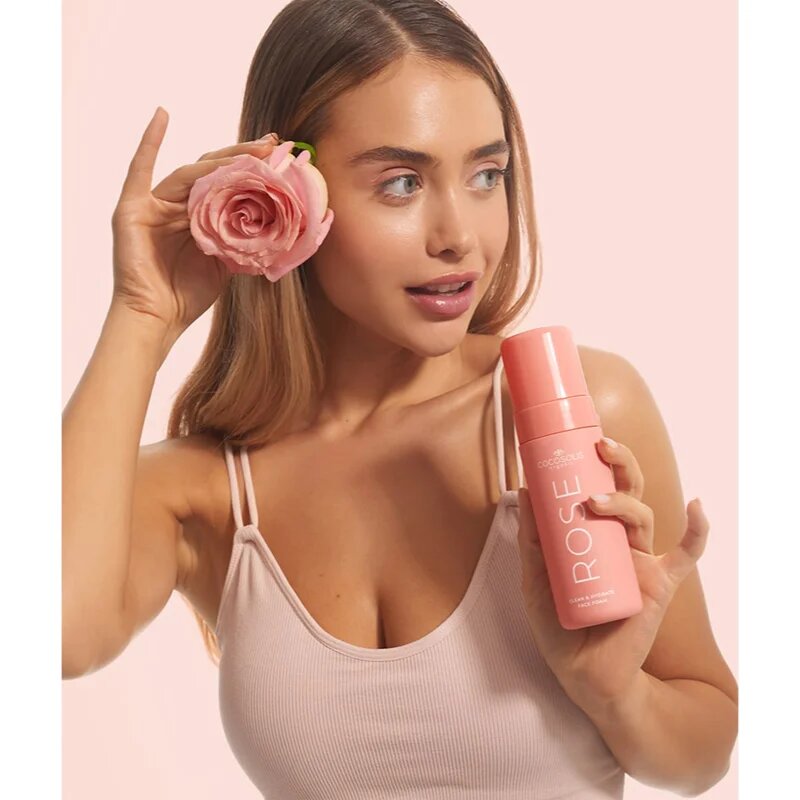 COCOSOLIS ROSE Clean & Hydrate Face Foam čistilna pena za obraz z vlažilnim učinkom 150 ml