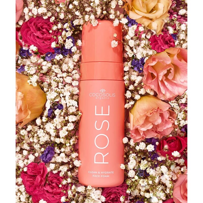 COCOSOLIS ROSE Clean & Hydrate Face Foam čistilna pena za obraz z vlažilnim učinkom 150 ml