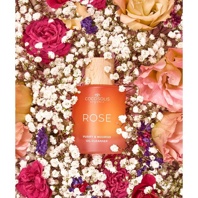 COCOSOLIS ROSE Purify & Nourish Oil Cleanser čistilno olje za obraz s hranilnim učinkom 50 ml