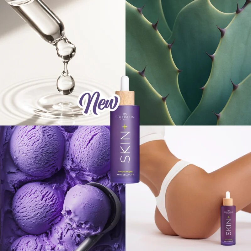COCOSOLIS SKIN+ serum proti celulitu z gladilnim učinkom z vonjem Blueberry Ice Cream 100 ml
