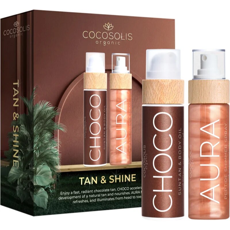 COCOSOLIS Tan & Shine darilni set za povečanje porjavelosti