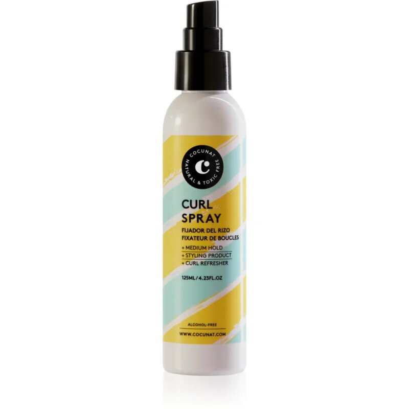 Cocunat Curl Spray pršilo za fiksiranje za valovite in kodraste lase 125 ml