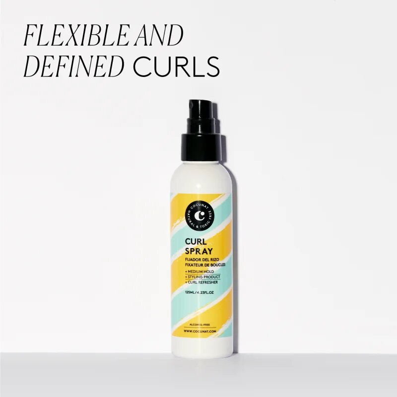 Cocunat Curl Spray pršilo za fiksiranje za valovite in kodraste lase 125 ml