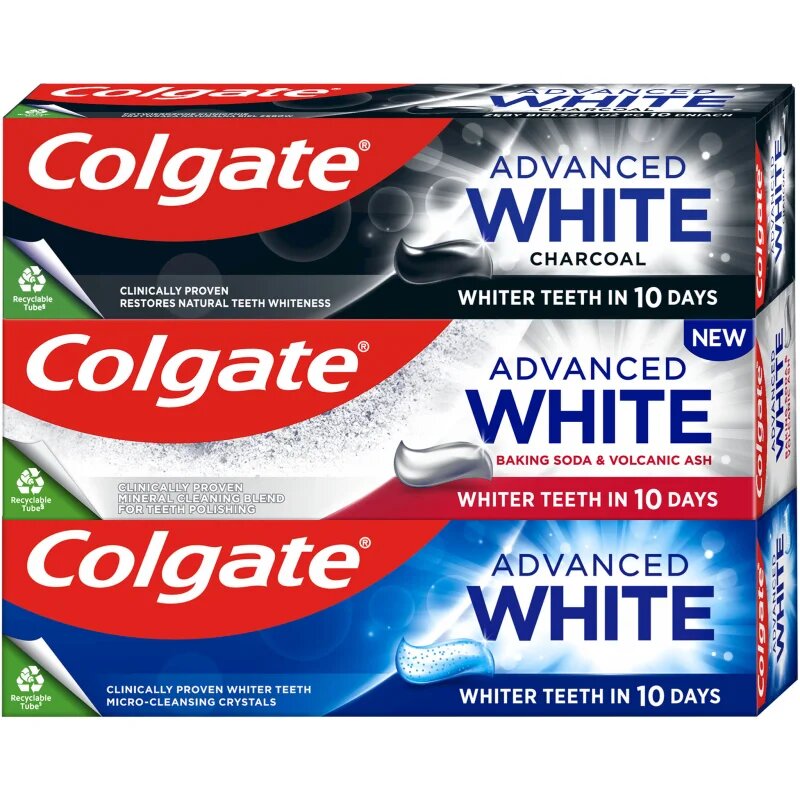 Colgate Advanced White Mix Trio zobna pasta za beljenje zob