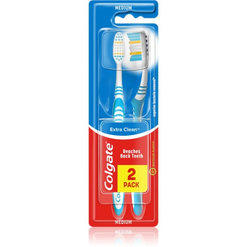 Colgate Extra Clean Medium zobne ščetke medium 2 kos