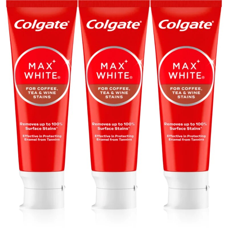 Colgate Max White One Coffee Tea & Wine zobna pasta za beljenje zob 3x75 ml
