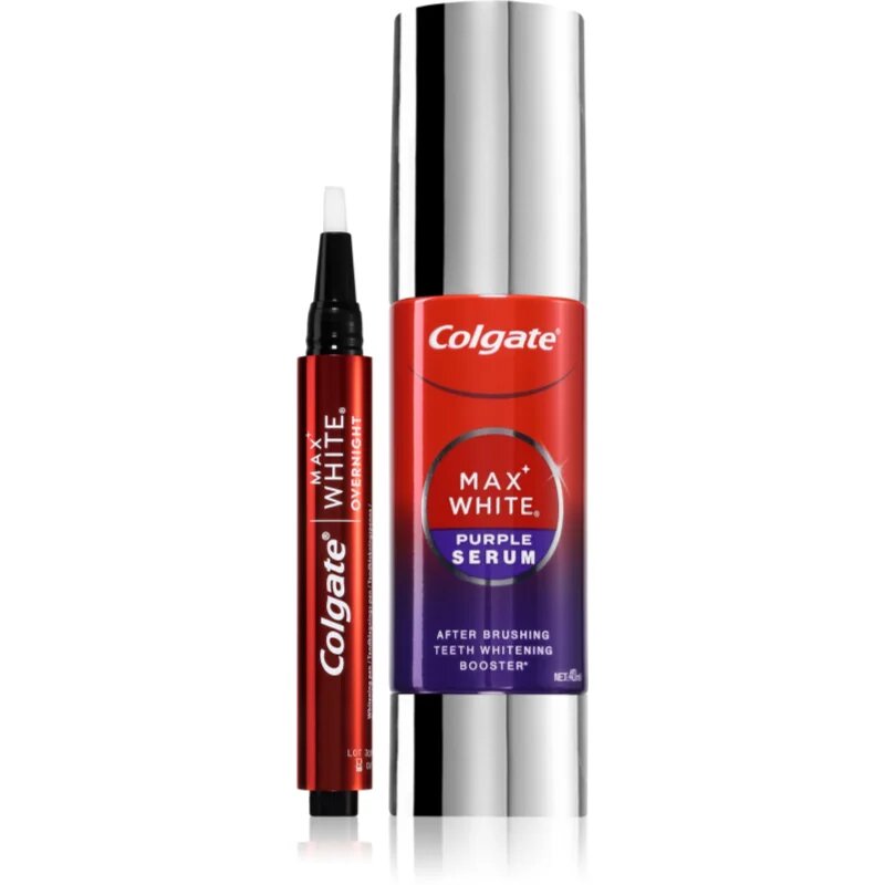 Colgate Max White Pen + Purple Serum Set belilni set za zobe