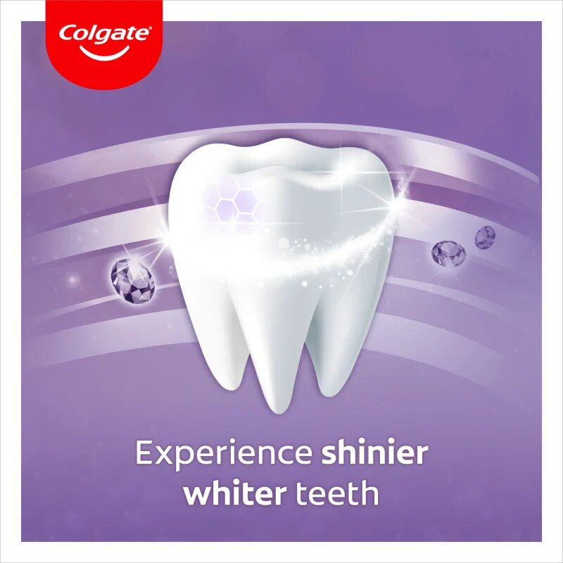 Colgate Max White Sparkle Diamonds belilna zobna pasta s fluoridom Spearmint 75 ml